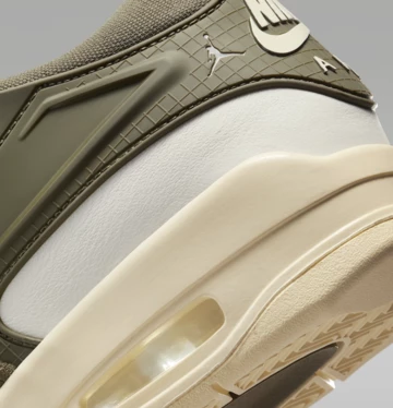 Jordan 4 RM Medium Olive Detailbild