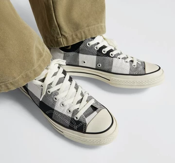 Converse Chuck 70 Low Upcycled Grey On Feet