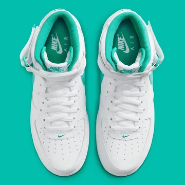 Air Force 1 Mid Clear Jade von oben
