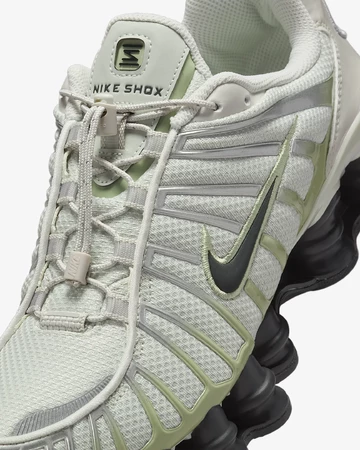 Nike Shox TL Beige Upper Details