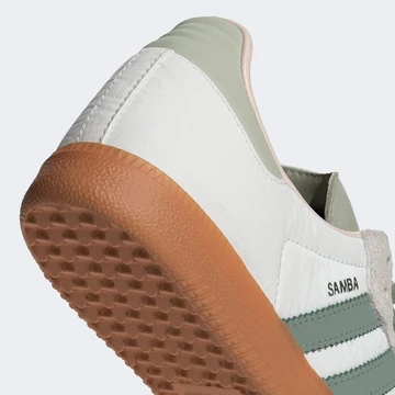 adidas Samba White Silver Green Detail Ferse
