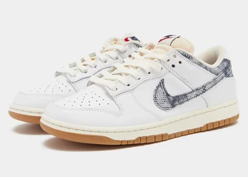 Dunk Low Washed Denim White schräg