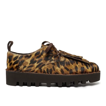 Engineered Garments x Clarks Desert Khan EG Leopard Print Außenseite