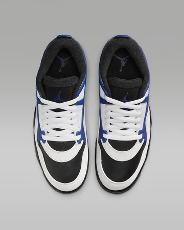 Jordan 4 RM White Deep Royal Blue von oben