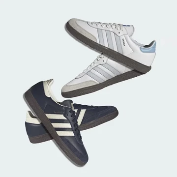 adidas Samba Navy Blue beide colourways