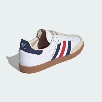 Sporty & Rich x adidas Samba Olympic White von schräg hinten