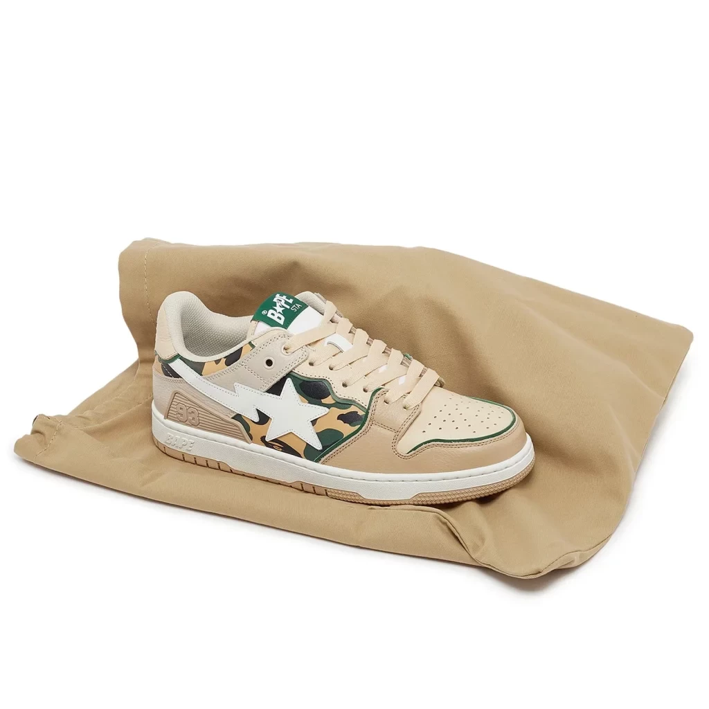 スケートボード A BATHING APE BAPE SK8 STA Beige A Bathing Ape Sk8 Sta Beige Yellow Camo Men's - 1J30-191-026
