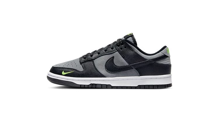 Dunk Low Mini Swoosh Black Suede