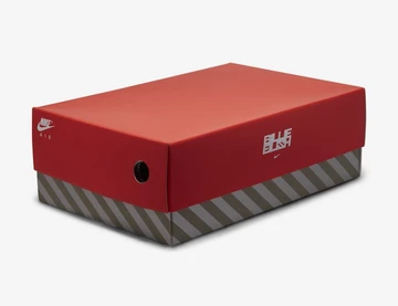 Billie Eilish Air Alpha Force 88 Black White Sneaker Box in rot und grau