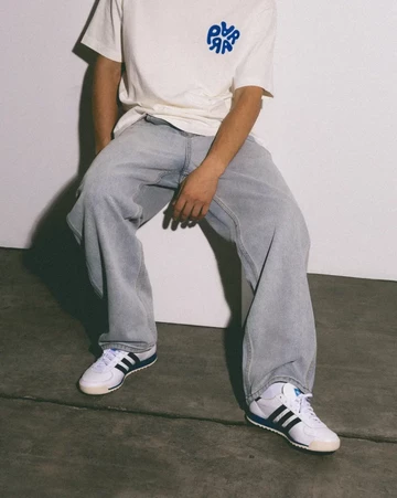 adidas Guam White Blue On Feet