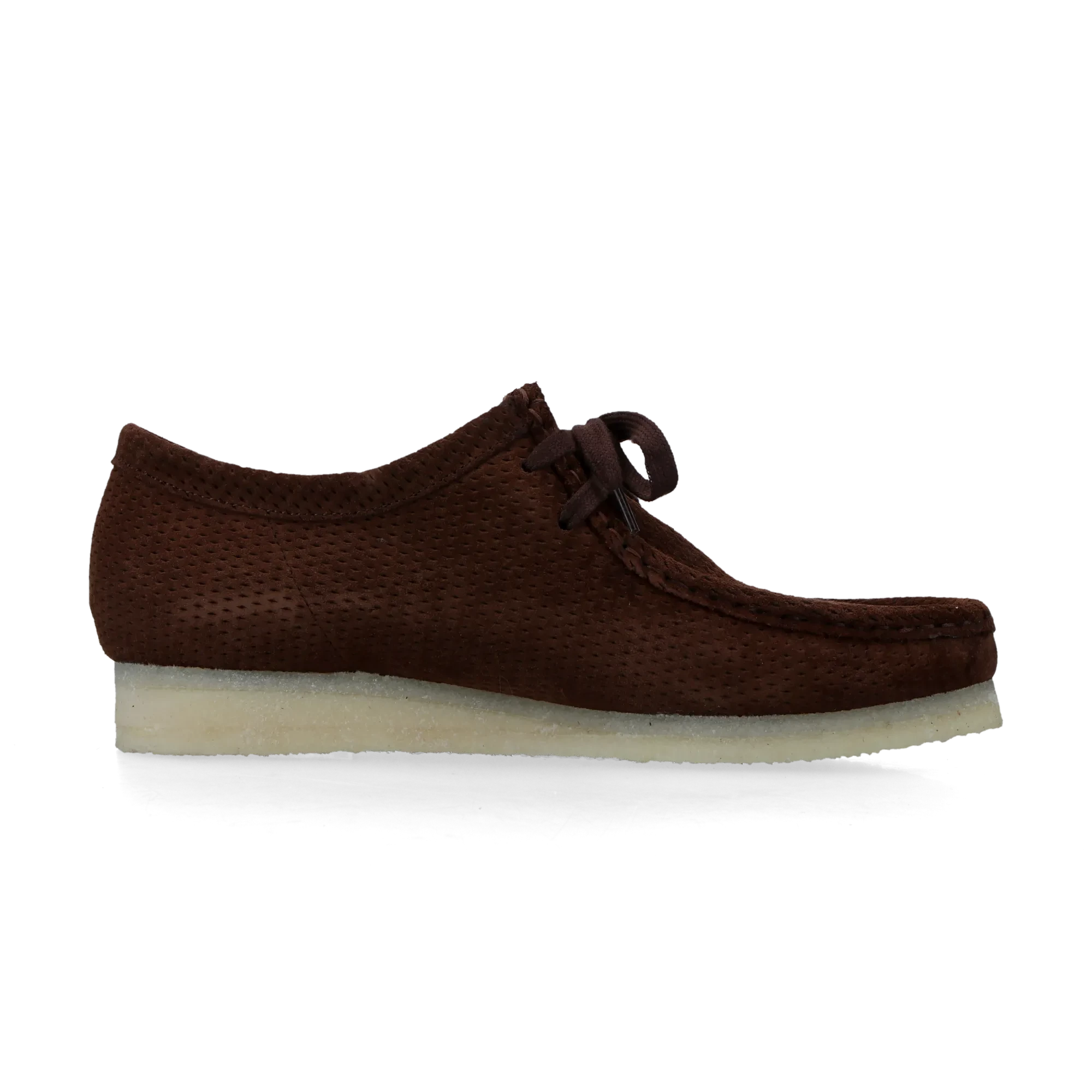 Clarks Wallabee Perforated Suede Dark Brown 26185565 | Dead Stock