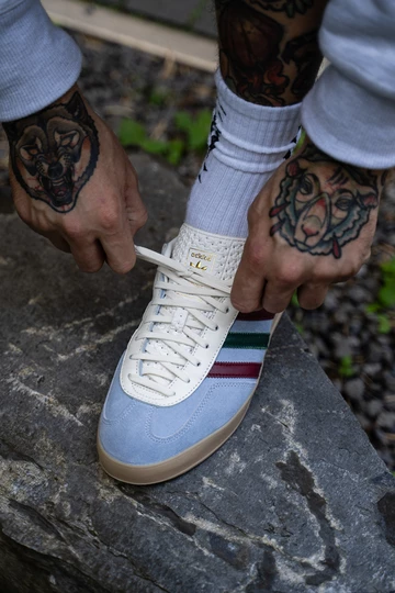adidas Gazelle Indoor Christopher bindet die Schuhe Lookbook