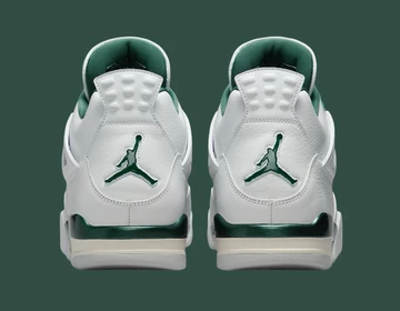 Jordan 4 Oxidized Green von Hinten