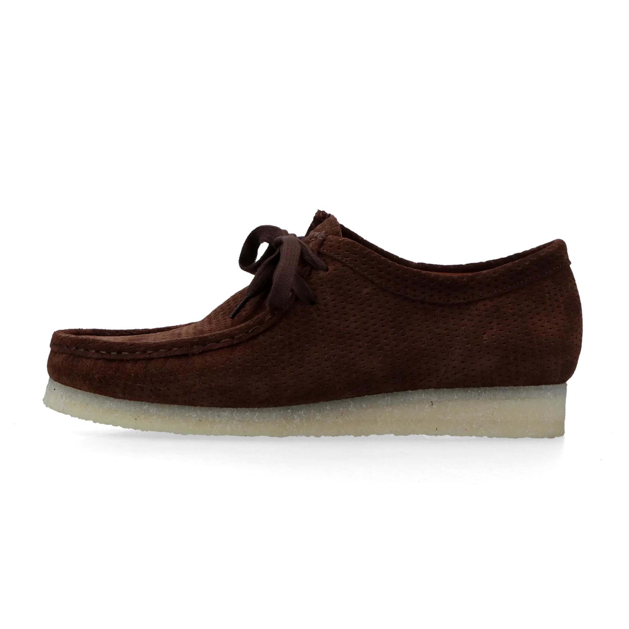 Clarks Wallabee Perforated Suede Dark Brown 26185565 | Dead Stock