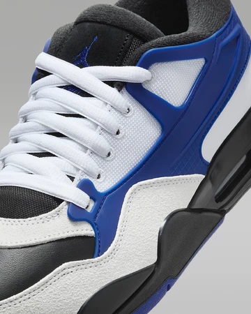 Jordan 4 RM White Deep Royal Blue Detailbild