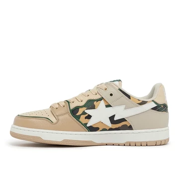 A Bathing Ape SK8 STA Beige Camo