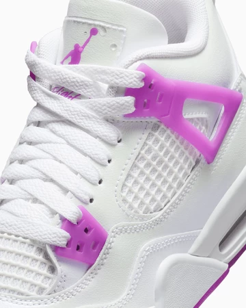 Details des Jordan 4 GS Hyper Violet