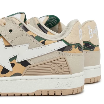 A Bathing Ape SK8 STA Beige Camo