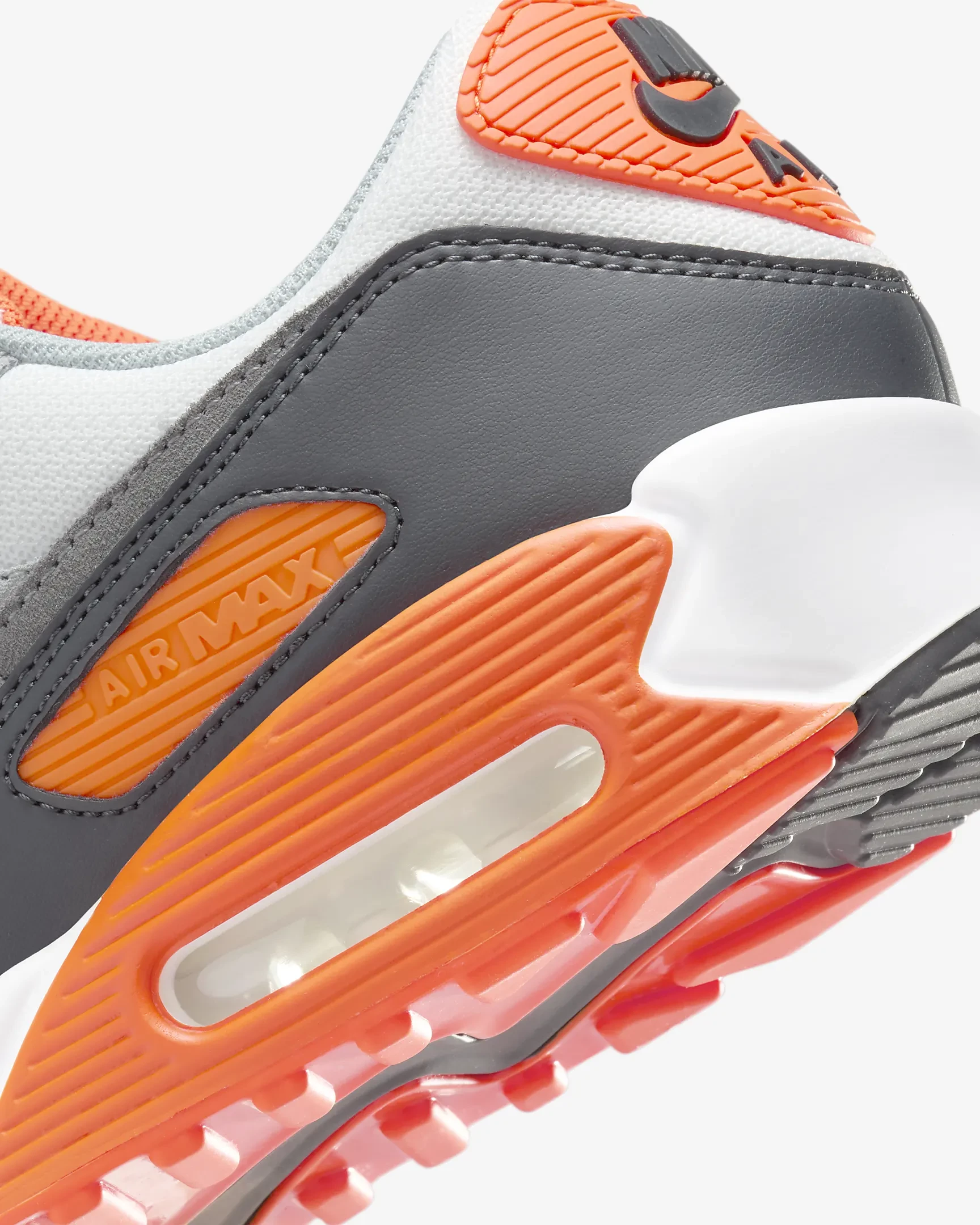 Air max 90 orange and grey online