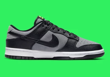 Dunk Low Mini Swoosh Black Suede seite innen