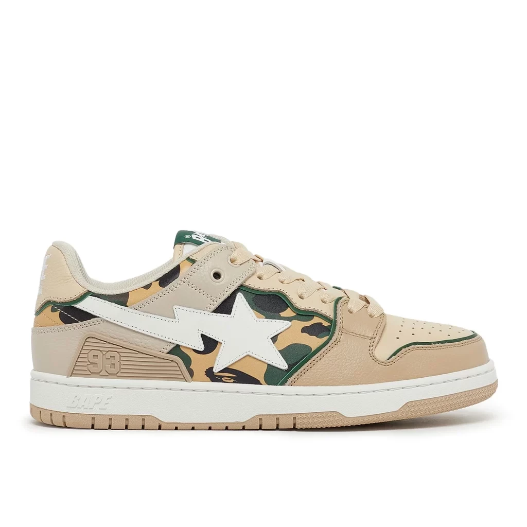 A Bathing Ape SK8 STA Beige Camo 001FWJ301026IBEI | Dead Stock