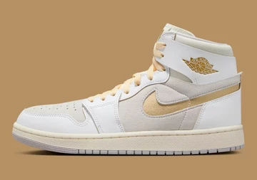 Jordan 1 Zoom CMFT 2 Grey Gold außen