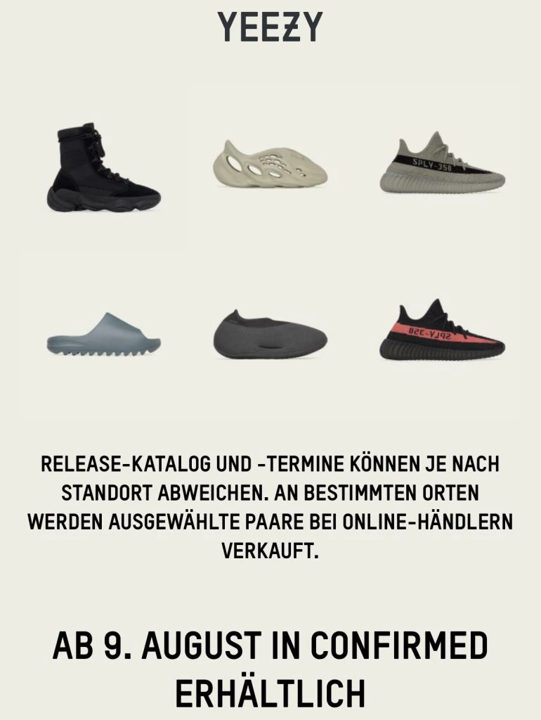 Yeezy restock hot sale august 219