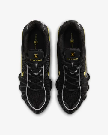 Nike Shox TL Black Dynamic Yellow von oben