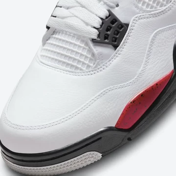 Jordan 4 Red Cement Detail Toebox