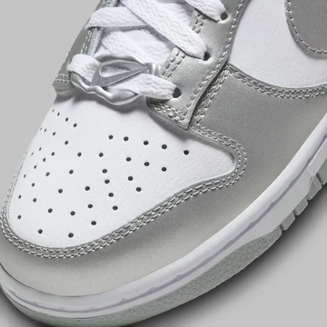 Dunk Low Metallic Silver ToeBox