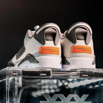 Jordan 6 Low PSG Detail von Hinten Box