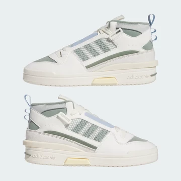adidas Forum Mod Mid Silver Green beide Schuhe übereinander