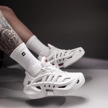 adidas adiFOM Climacool White on feet