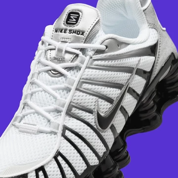 Nike Shox TL Black Metallic Silver Außenseite Deails