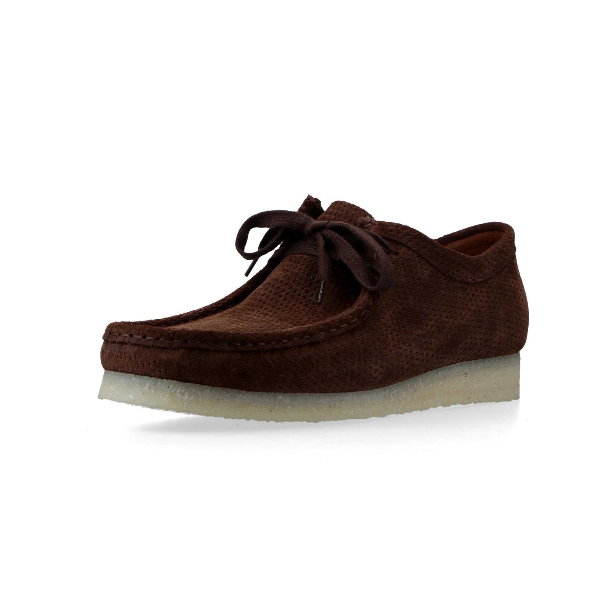 Clarks Wallabee Perforated Suede Dark Brown 26185565 | Dead Stock