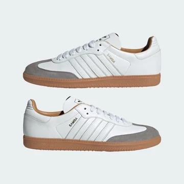 Der adidas Samba White Crystal Made in Italy von außen