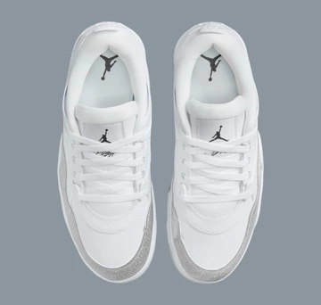 Jordan 4 RM Metallic Silver von oben