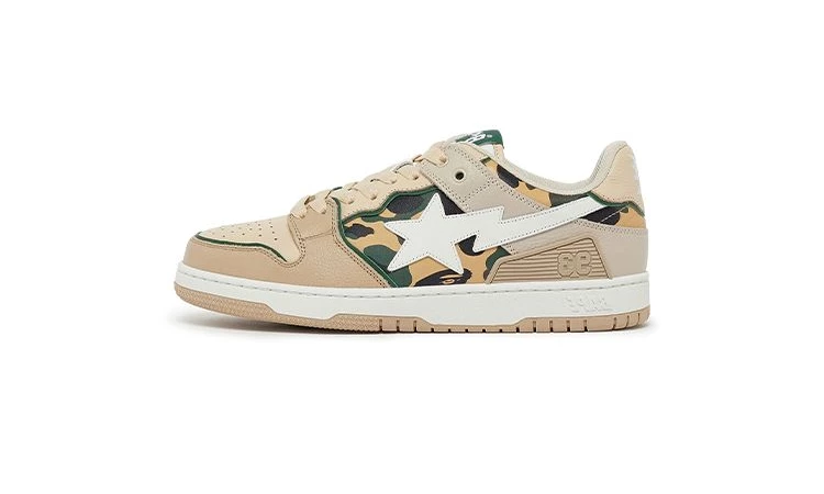 A Bathing Ape SK8 STA Beige Camo