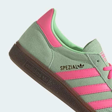 adidas Handball Spezial Semi Green Spark Detail Ferse