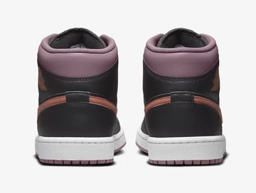 Jordan 1 Mid Black Sky J Orange Ferse