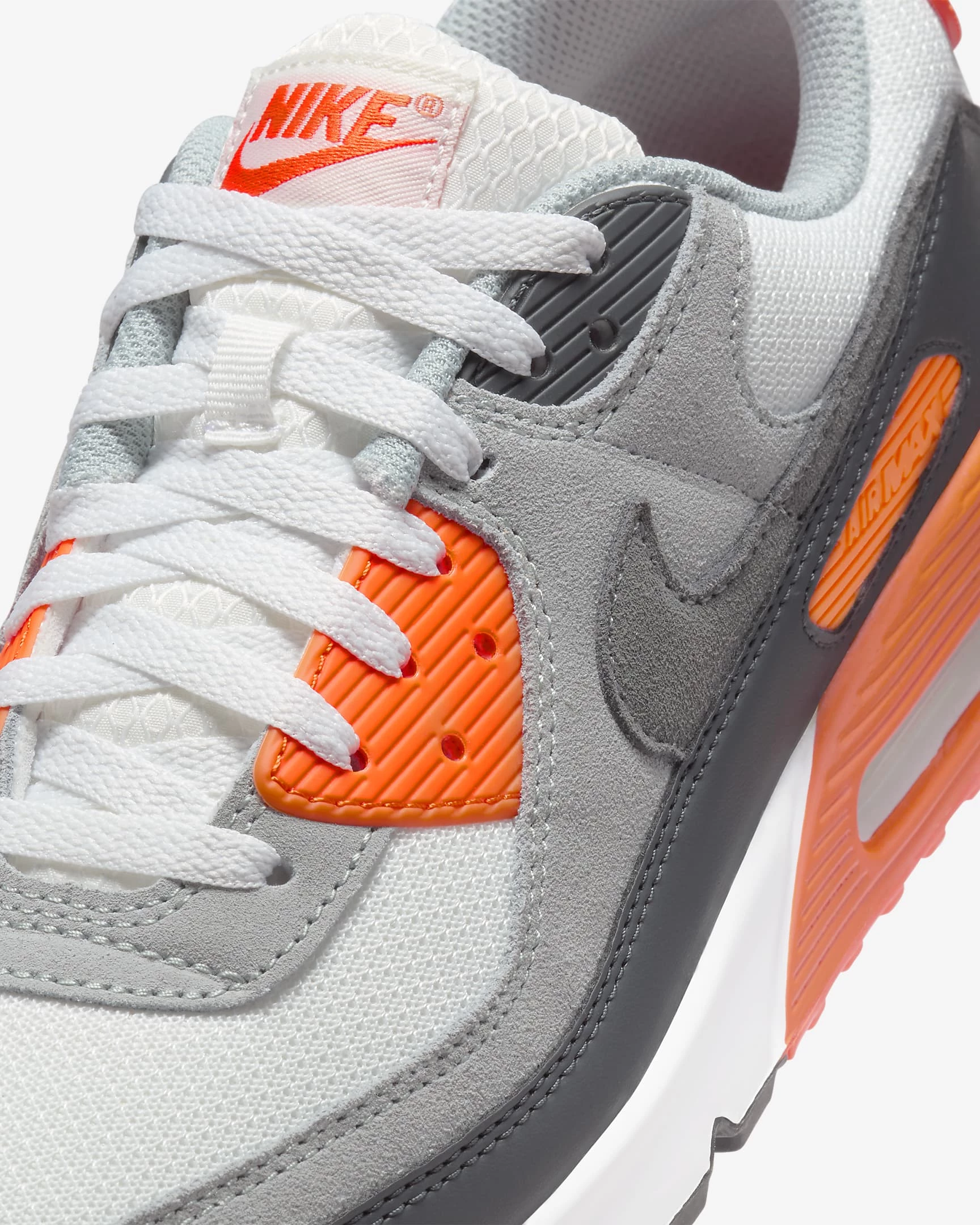 Nike air max 90 orange white grey black best sale