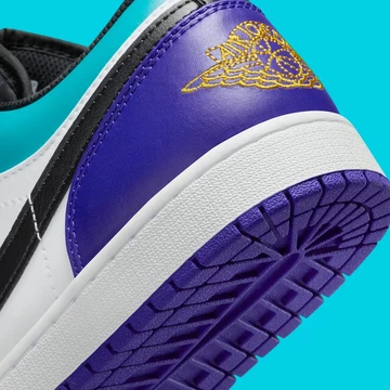 Jordan 1 Low Black Purple Teal ferse
