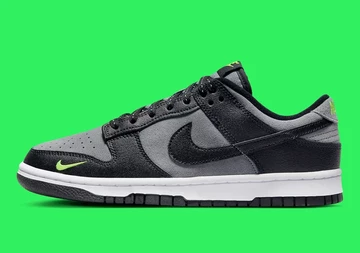 Dunk Low Mini Swoosh Black Suede außen