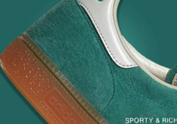 Sporty & Rich adidas Handball Spezial Green Detail Ferse