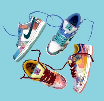 Futura Laboratories SB Dunk Low Bleached Aqua