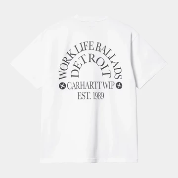 Graphic Tee aus der Carhartt WIP Work Life Ballads Kollektion Rückseite