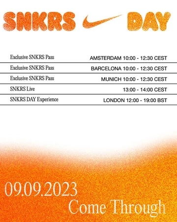 Nike SNKRS Day 2023 - alle wichtigen News Programm