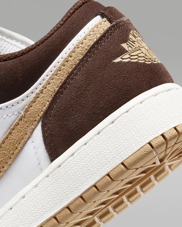 Jordan 1 Low GS Cacao Wow Detail Ferse