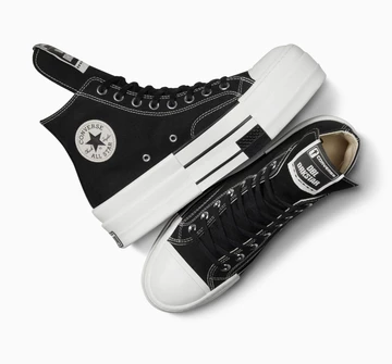 Rick Owens DRKSHDW x Converse DBL DRKSTAR Chuck 70 Low Black - von oben