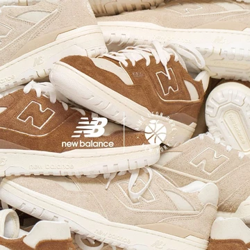 Aimé Leon Dore New Balance 550 True Brown - beide Colorways